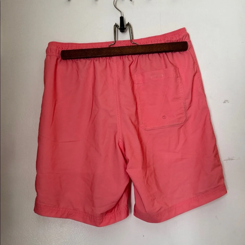 Men’s Coral Pink Drawstring Swim Shorts